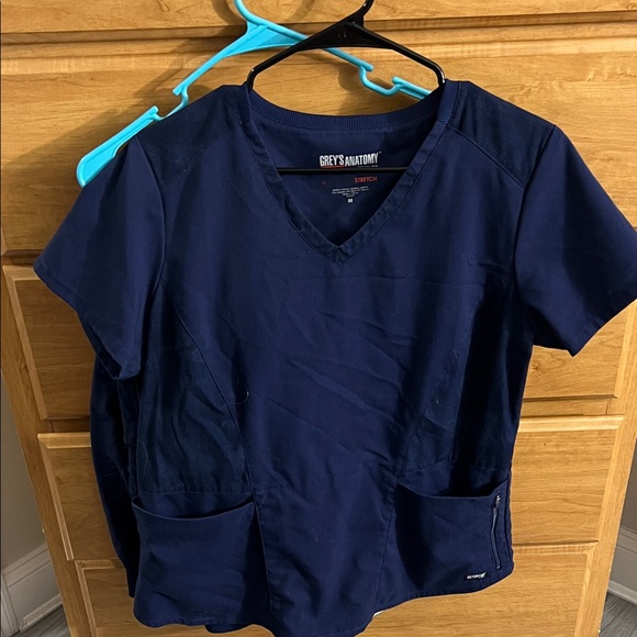 Grey's Anatomy Tops - Grey's Anatomy Navy V-Neck Work Scrub Top and Jogger Bottom
